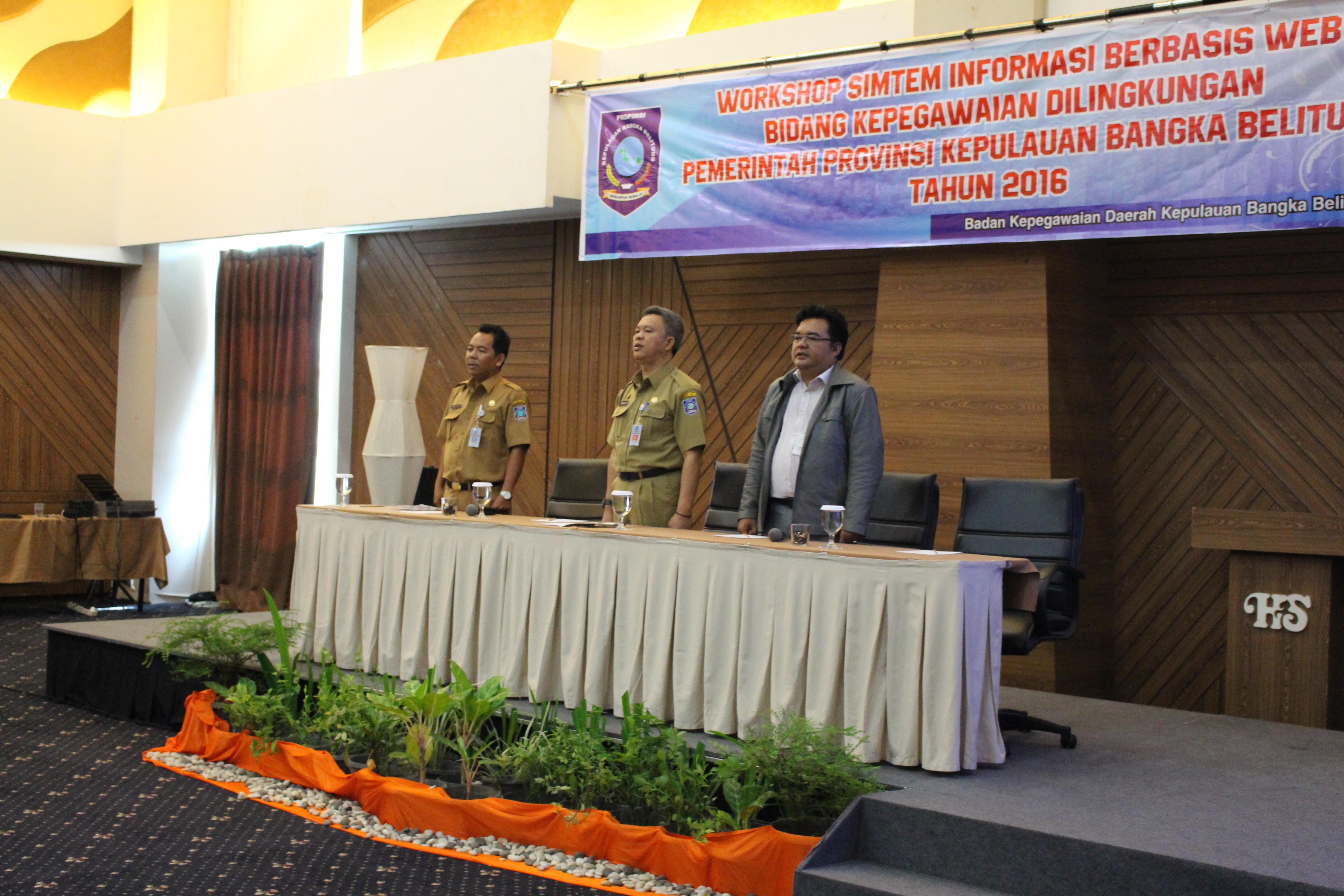 Kasubbag Kepegawaian SKPD Pemprov Babel Diminta Aplikasikan Hasil Workshop