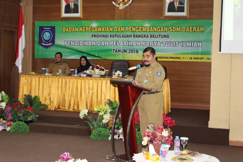 ASN Provinsi Babel Harus Pintar Membuat Karya Tulis Ilmiah