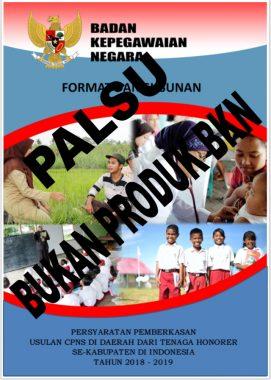 Juknis Persyaratan Pemberkasan Usulan CPNS Honorer Th 2018-2019 Beredar, BKN: Itu Bukan Produk BKN