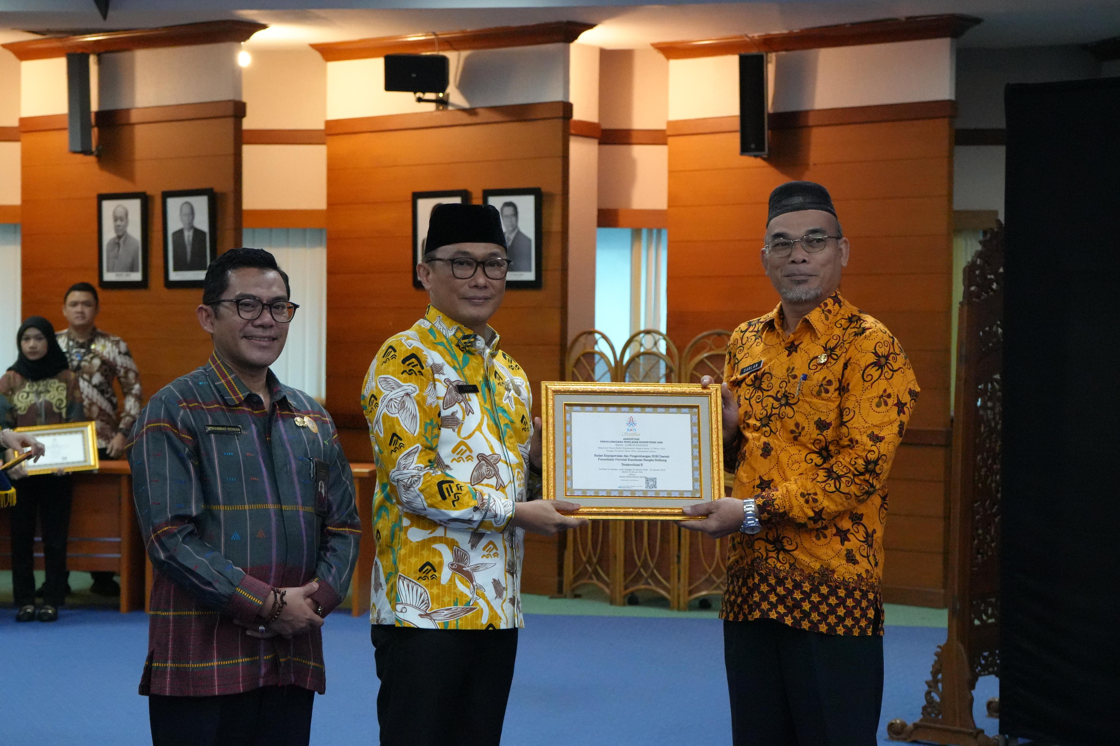 BKPSDMD Babel “Terakreditasi B” Penyelenggara Penilaian Kompetensi ASN