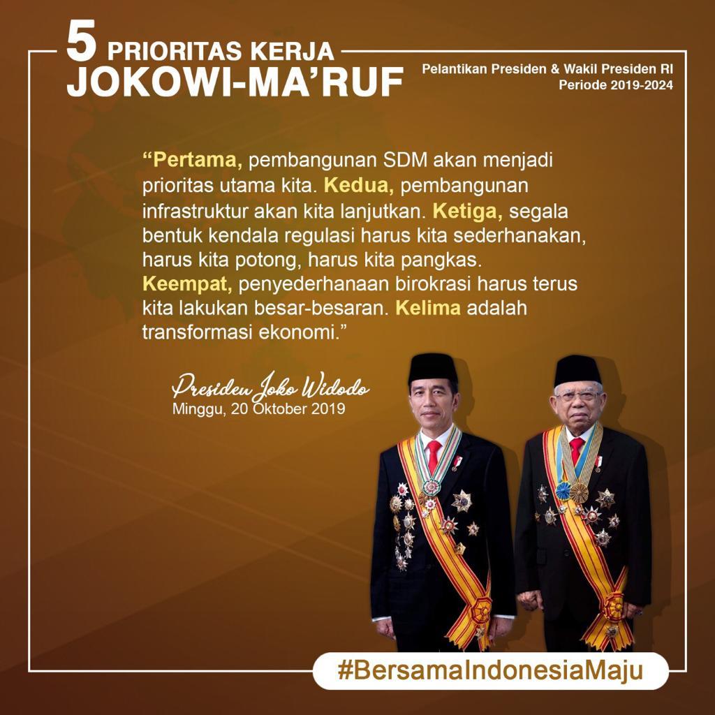 Jokowi – Ma’ruf Prioritaskan Pembangunan SDM 