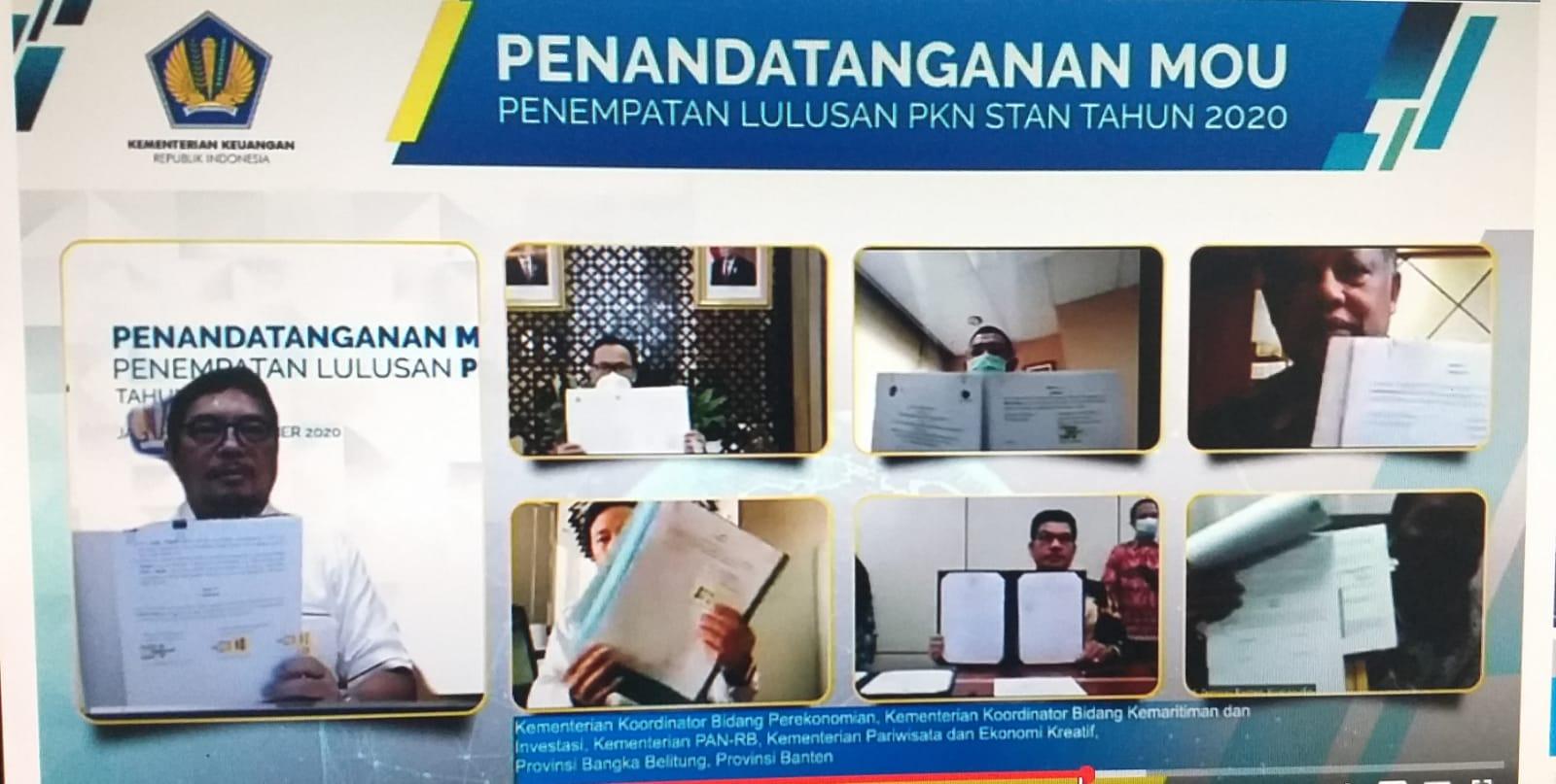 Pemprov. Kep. Babel Tandatangani MoU Penempatan Lulusan PKN STAN