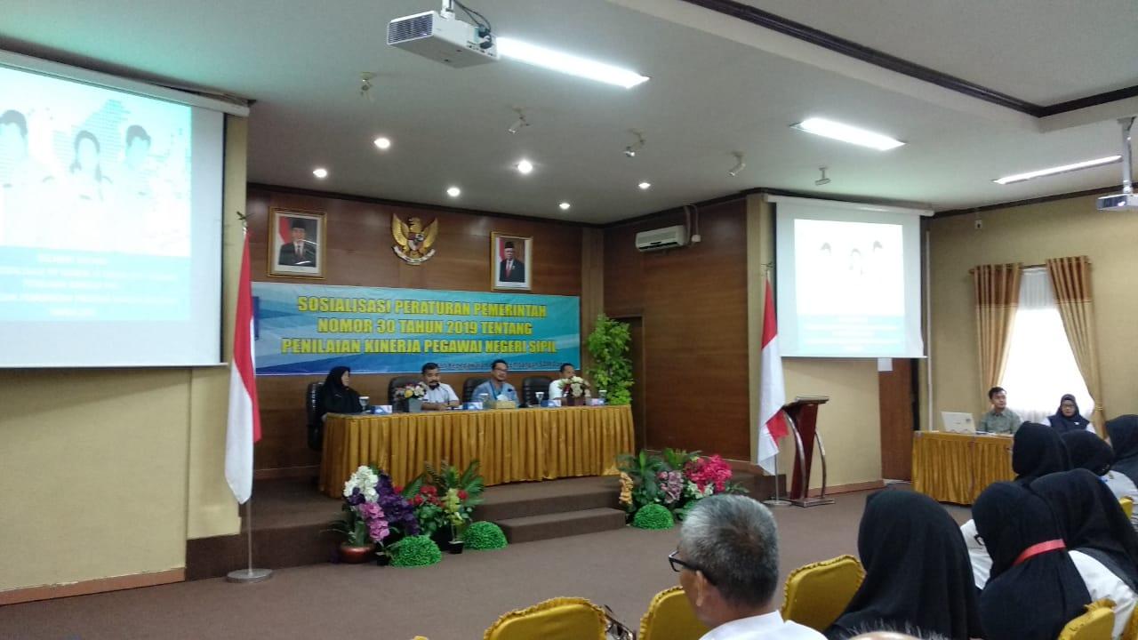 BKPSDMD Babel Gelar Sosialisasi PP 30 Tahun 2019 
