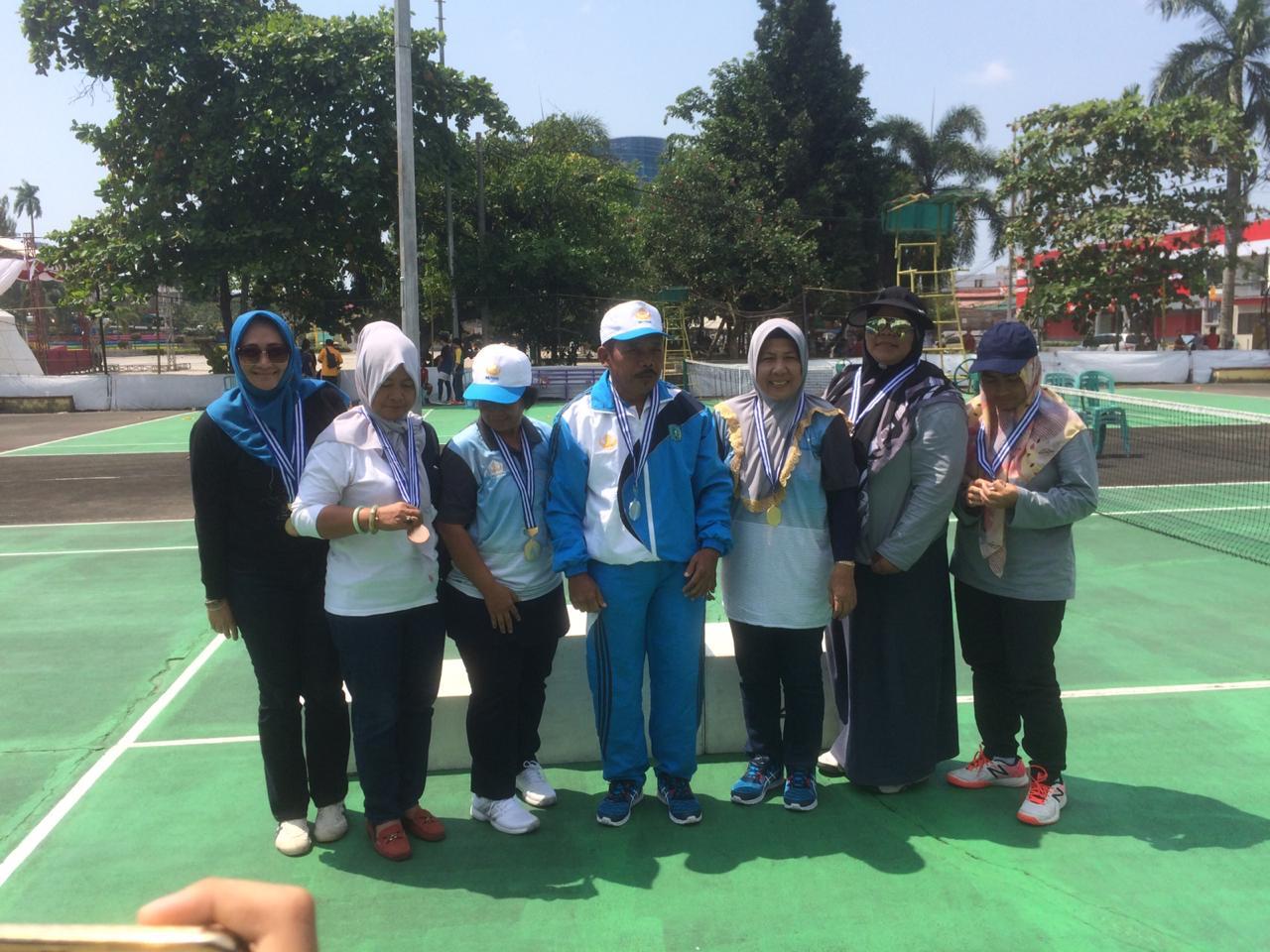 Belitung Raih Juara Umum I Cabor Tenis 