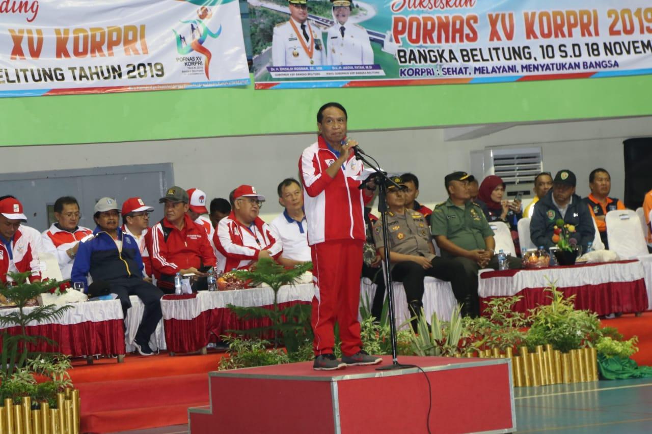 Menpora Tutup Pornas XV Korpri 2019, Jabar Kembali Raih Juara Umum Pertama