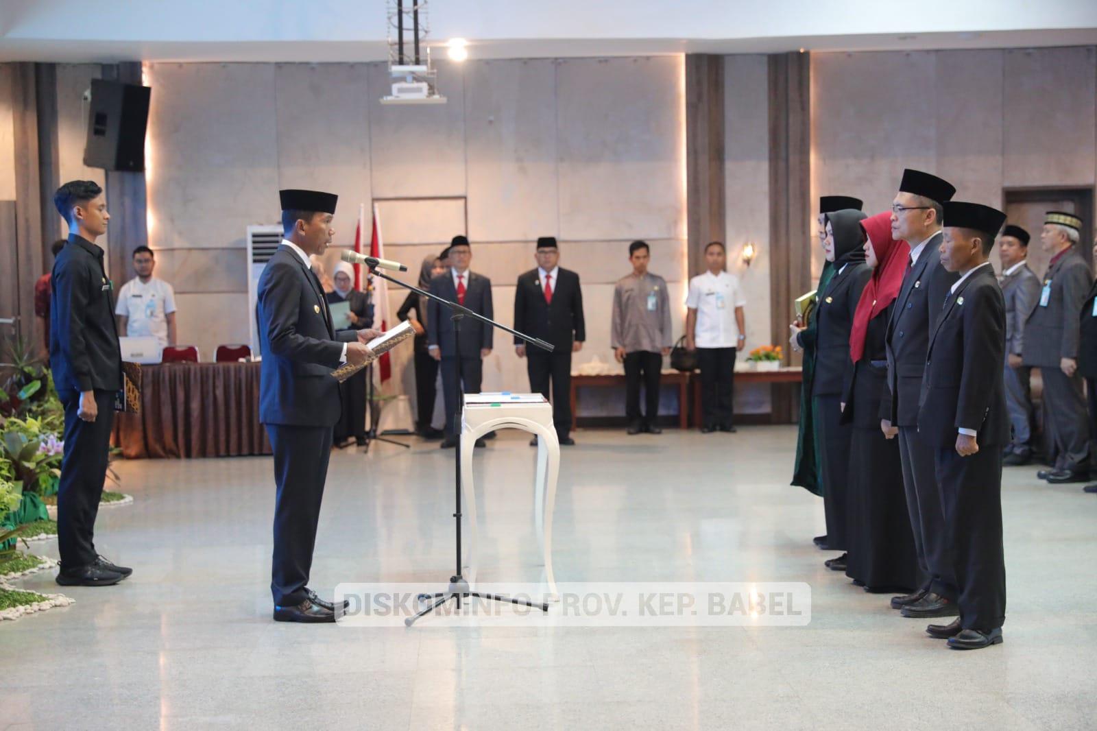 Lantik 4 Pejabat Pimpinan Tinggi Pratama, Suganda Ingatkan Wajib Buat Minimal 2 Inovasi