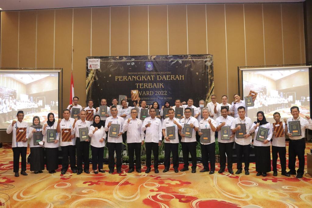 BKPSDMD Raih Perangkat Daerah Terbaik I Pemprov. Babel dan 3 Penghargaan Lainnya