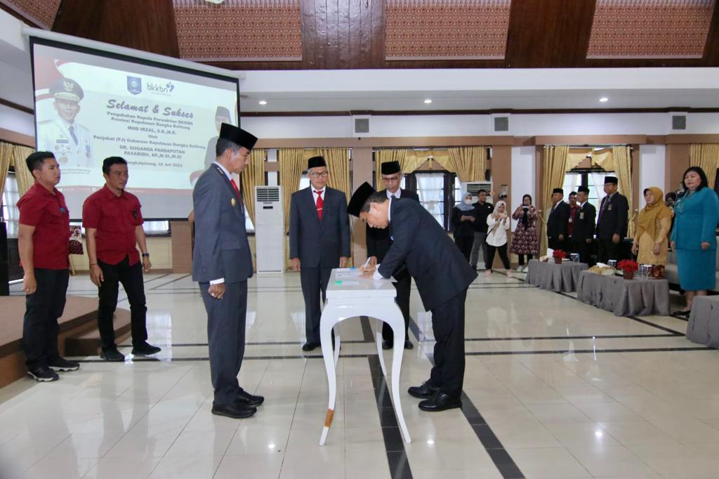 Pengukuhan Kepala Perwakilan BKKBN Babel, Pj. Gubernur Suganda Sebut Stunting Masalah Serius