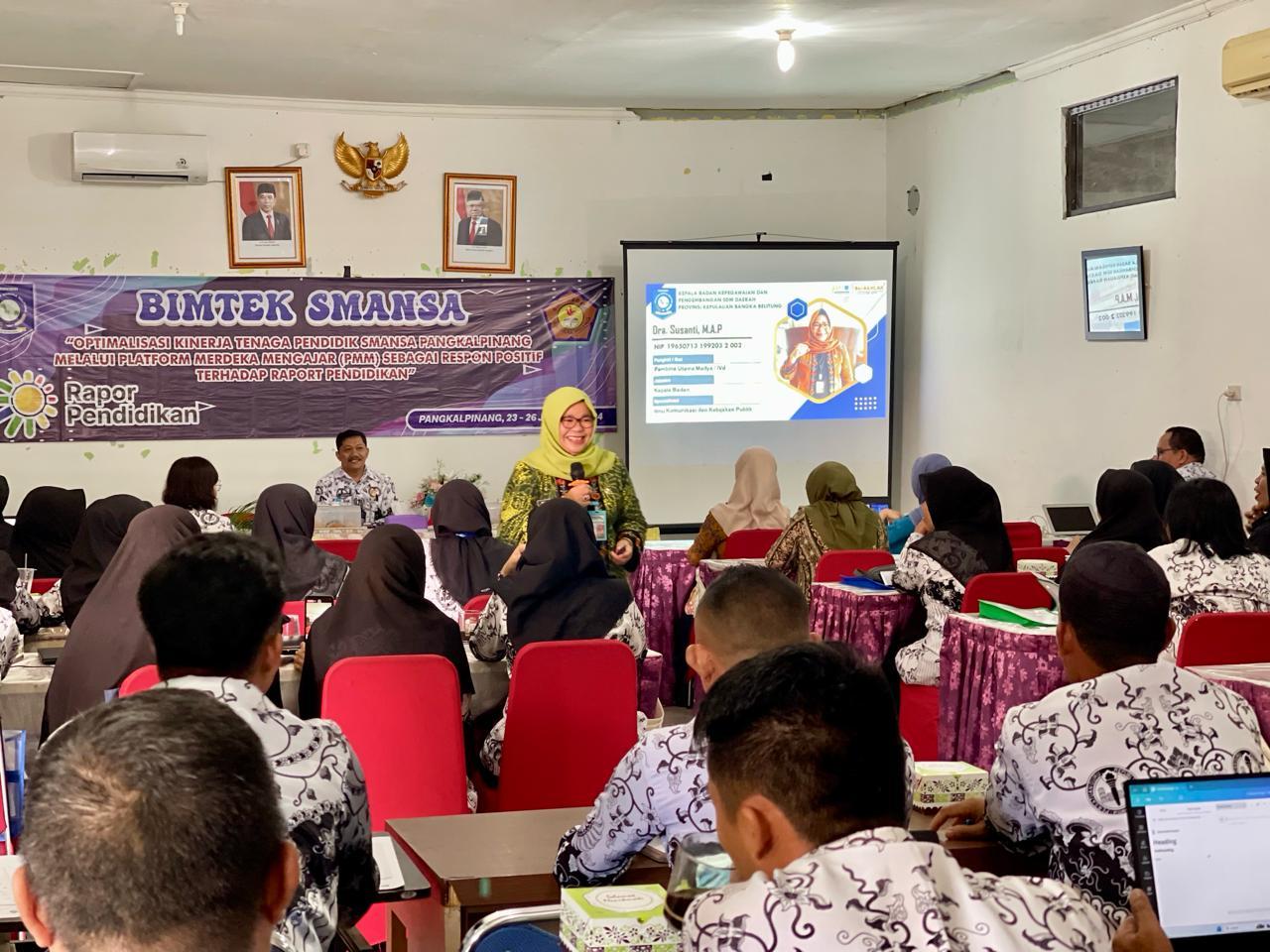 Sapa Guru-guru SMA Negeri 1 Pangkalpinang, Kaban Susanti: Integritas Nilai Mutlak ASN Profesional