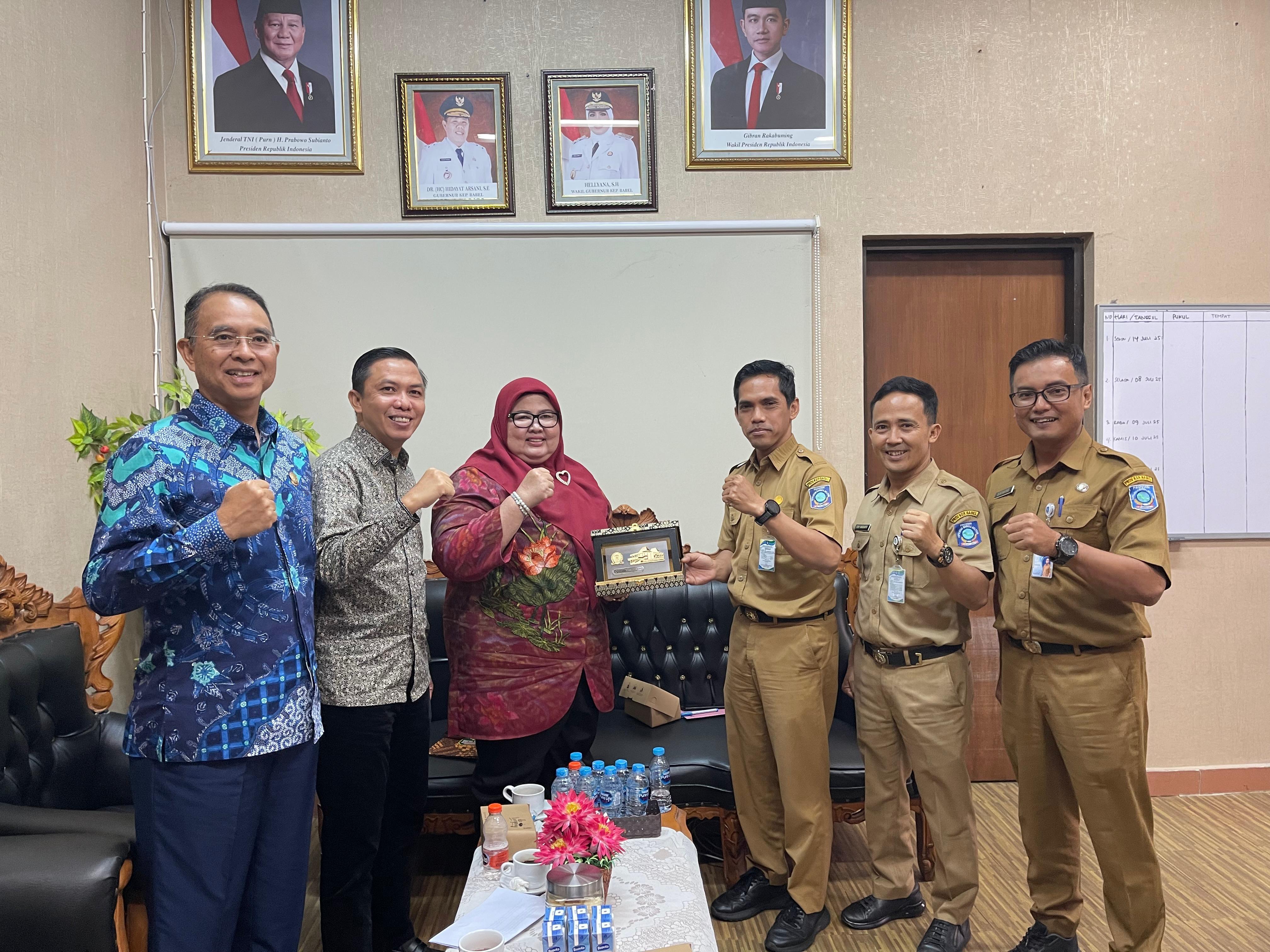 BKPSDMD Babel Berbagi Pengalaman Mengelola Kepegawaian Bersama Komisi I DPRD Sumatera Selatan