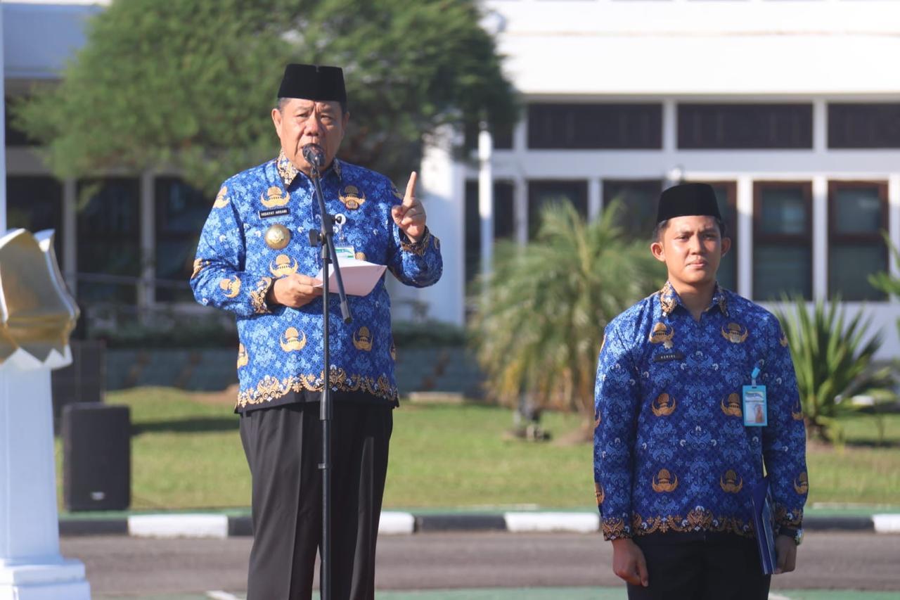 Gubernur Babel Tekankan Penguatan Disiplin ASN pada Upacara HUT 54 KORPRI