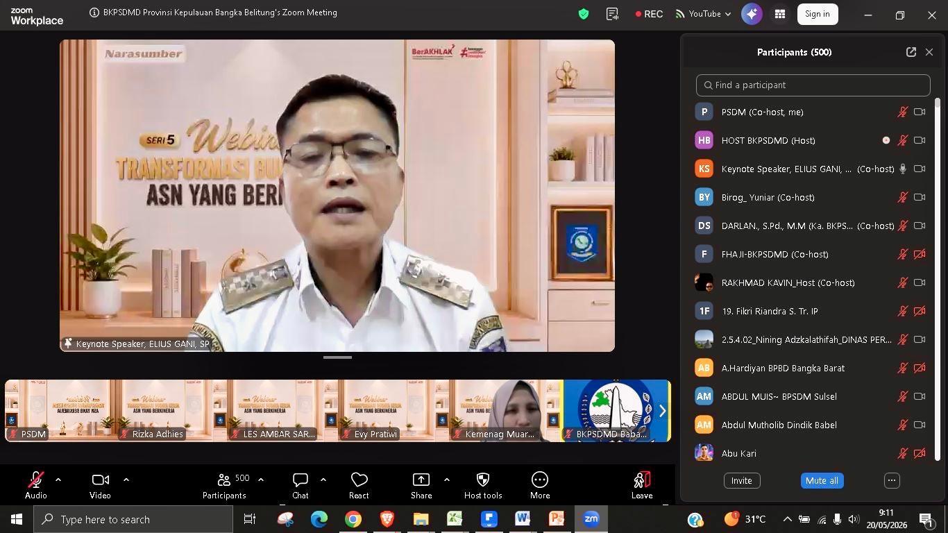 Webinar Seri 5, Ini Arah Implementasi Budaya Kerja ASN yang Baru