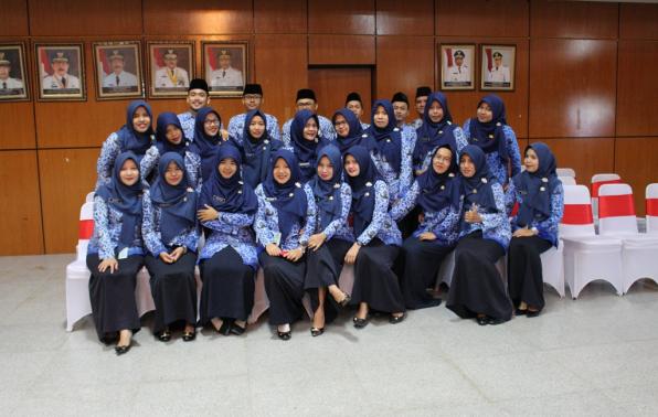 Regu Paduan Suara BKD foto bersama usai Lomba.(foto: wedius).