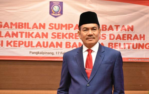 Naziarto, Sekda Provinsi Kepulauan Bangka Belitung selaku Ketua Dewan Pengurus KORPRI Babel