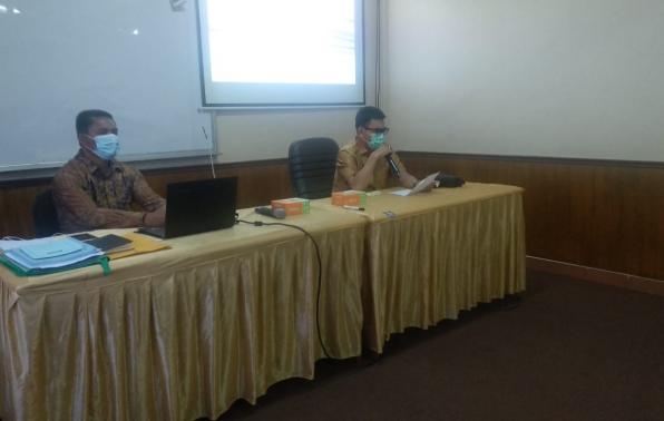 Naziarto, Sekda Babel saat membuka Uji Kompetensi Dalam Rangka Mutasi Internal JPT Pratama di Lingkungan Pemprov. Babel, Ruang Tanjung Kerasak BKPSDMD Babel, Air Itam, Pangkalpinang, Senin (19/10/2020)