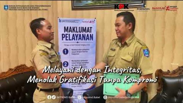 Embedded thumbnail for PARIWARA ANTI KORUPSI - MELAYANI DENGAN INTEGRITAS, MENOLAK GRATIFIKASI TANPA KOMPROMI!